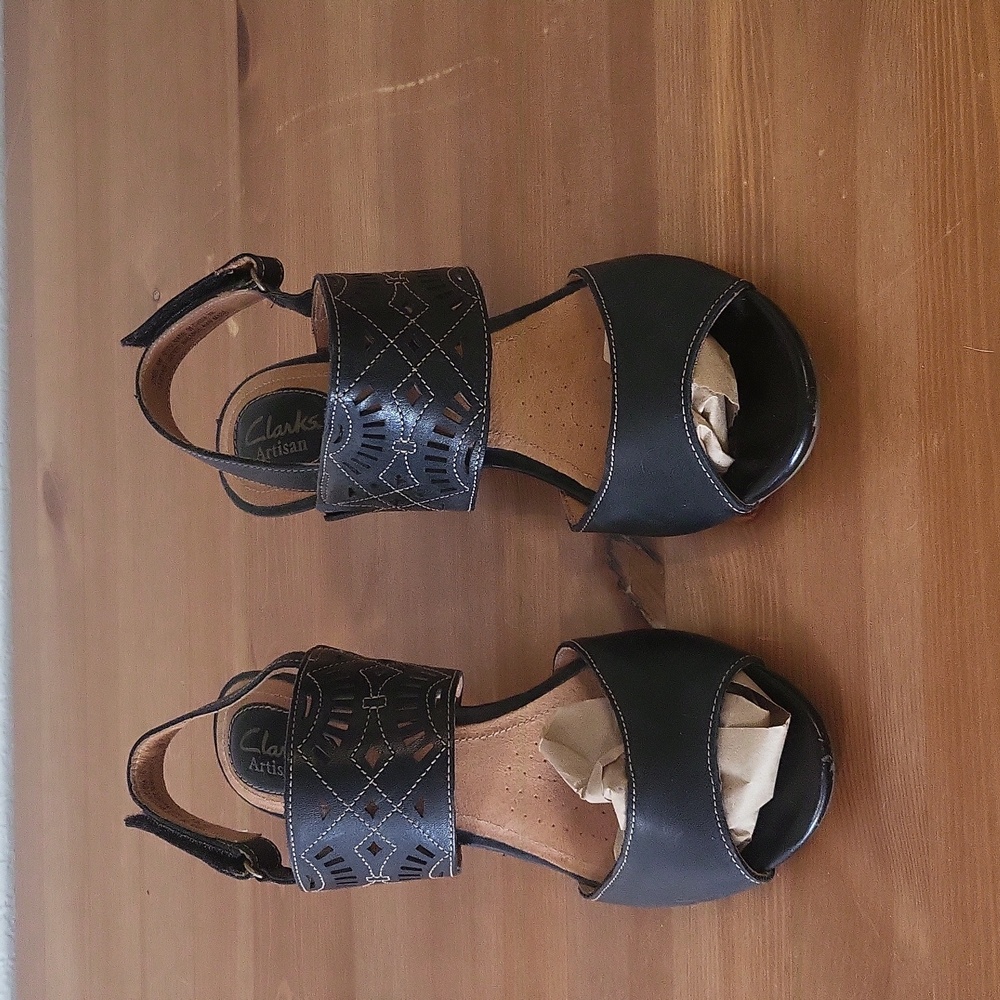 Clarks Artisan Kitten Heel High Heel Sandals